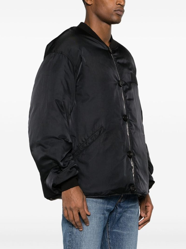 Black Corps Cotton Bomber Jacket