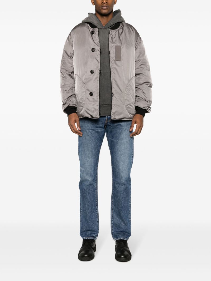 Black Corps Cotton Bomber Jacket