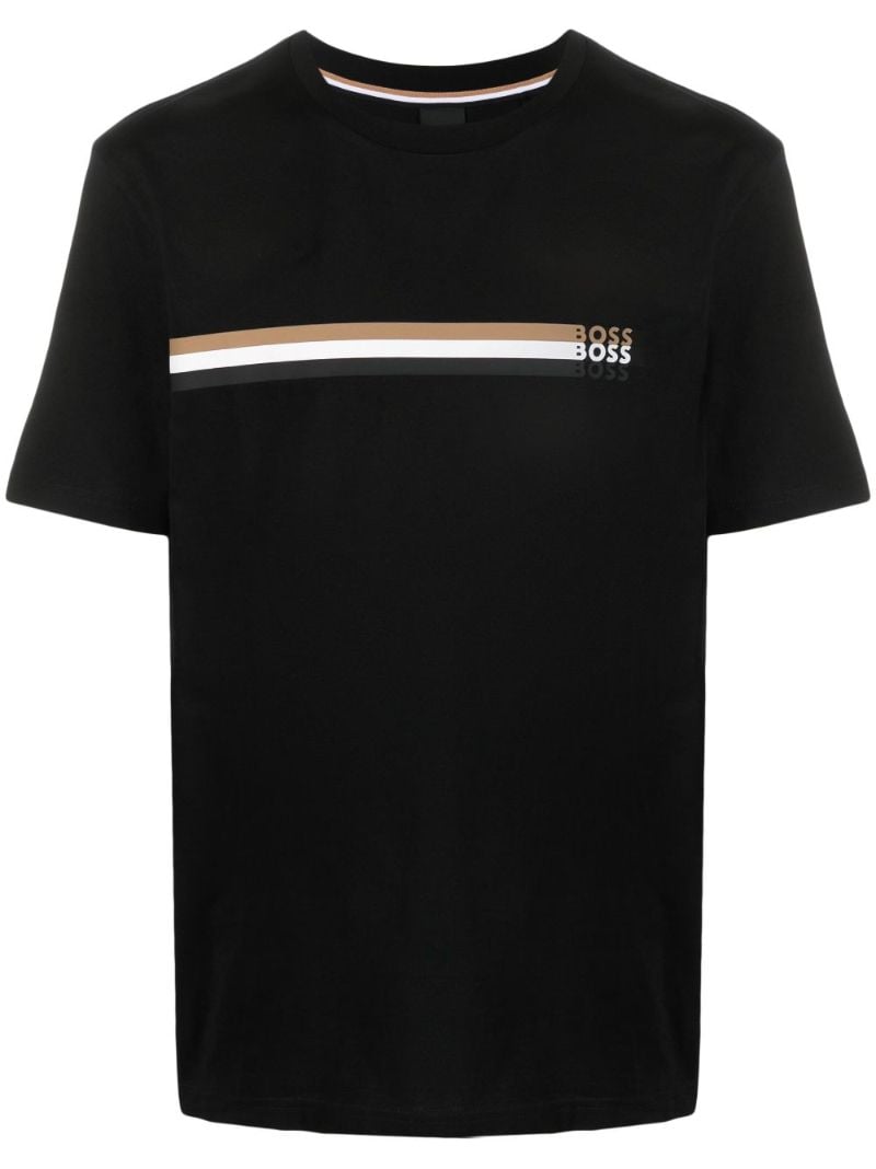 Black Logo-print Cotton T-shirt