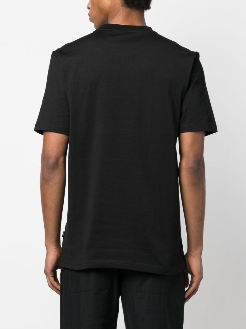 Black Logo-print Cotton T-shirt
