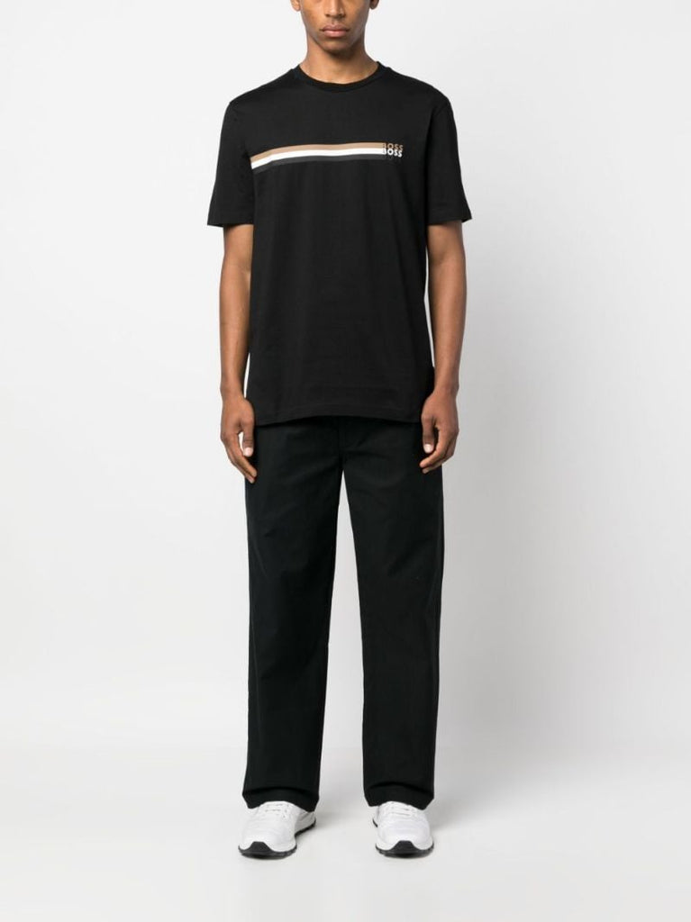 Black Logo-print Cotton T-shirt