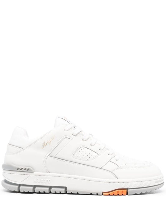 White Area Lo Leather Sneakers