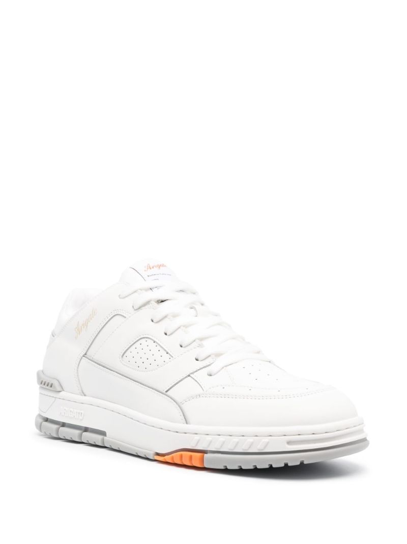 White Area Lo Leather Sneakers