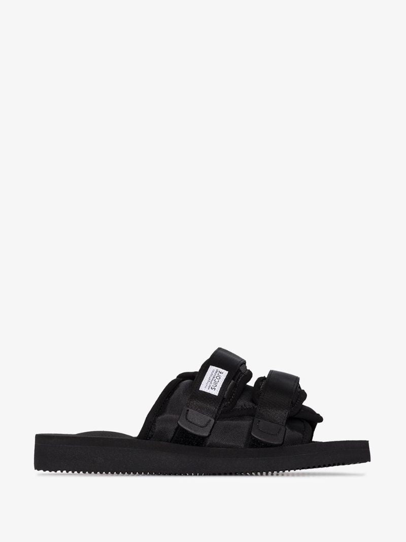 Black Moto-cab Strap Sandals