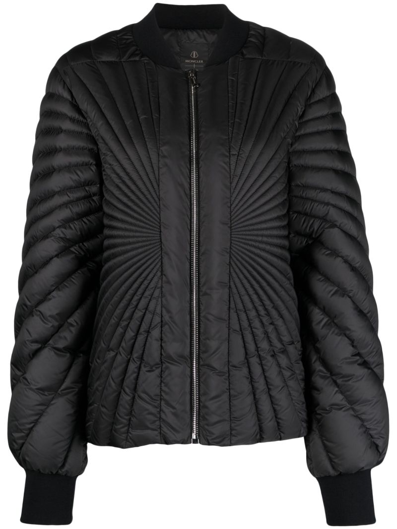 Black Radiance Flight Padded Bomber Jacket