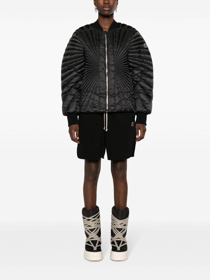 Black Radiance Flight Padded Bomber Jacket