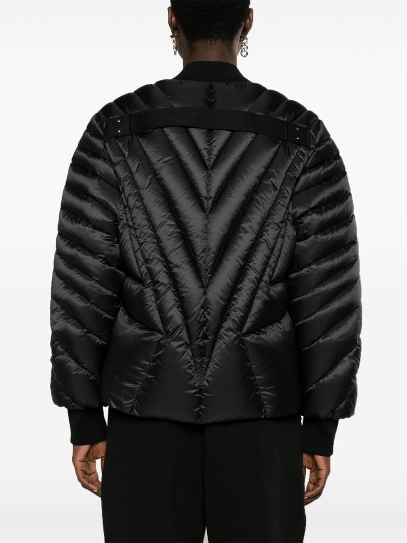 Black Radiance Flight Padded Bomber Jacket