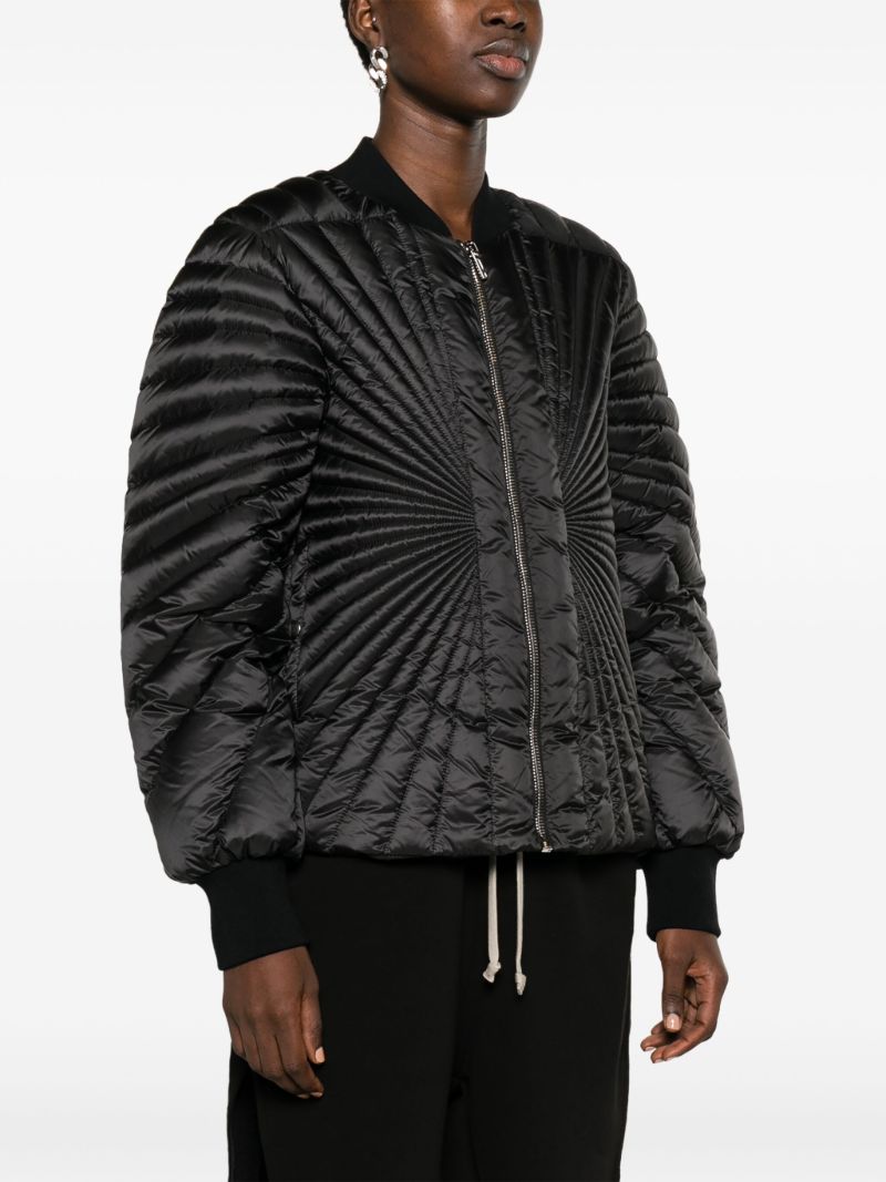 Black Radiance Flight Padded Bomber Jacket