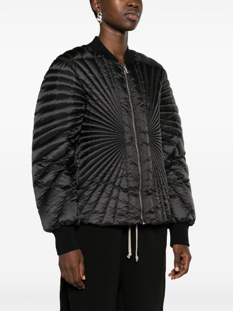 Black Radiance Flight Padded Bomber Jacket