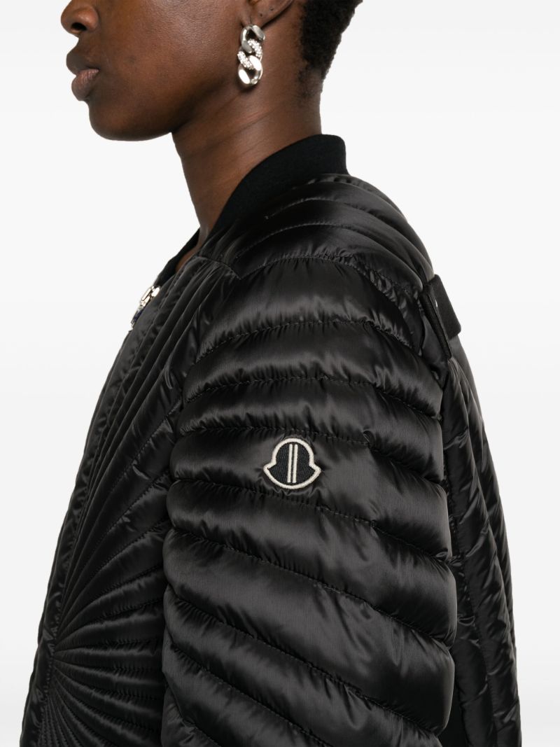 Black Radiance Flight Padded Bomber Jacket