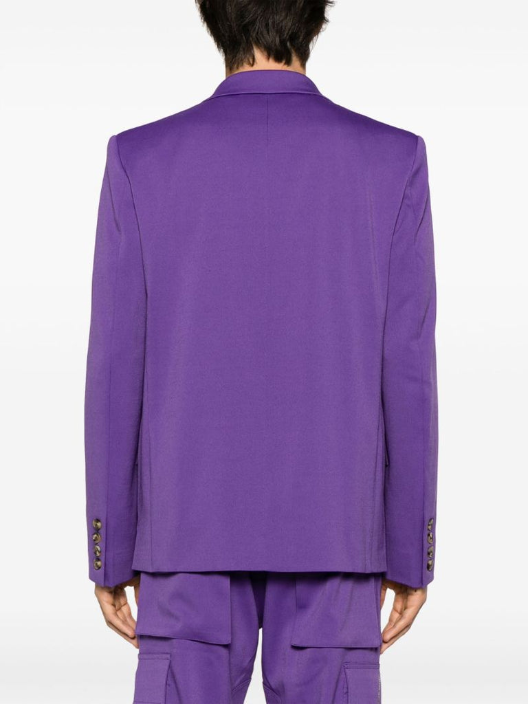 X Kodak Purple Heart Embroidered Double-breasted Blazer