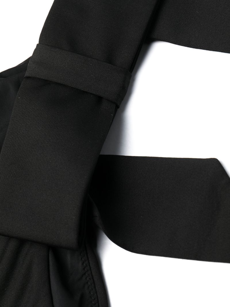 Black Krisry Bow Bikini Bottoms