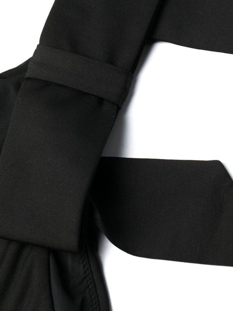 Black Krisry Bow Bikini Bottoms