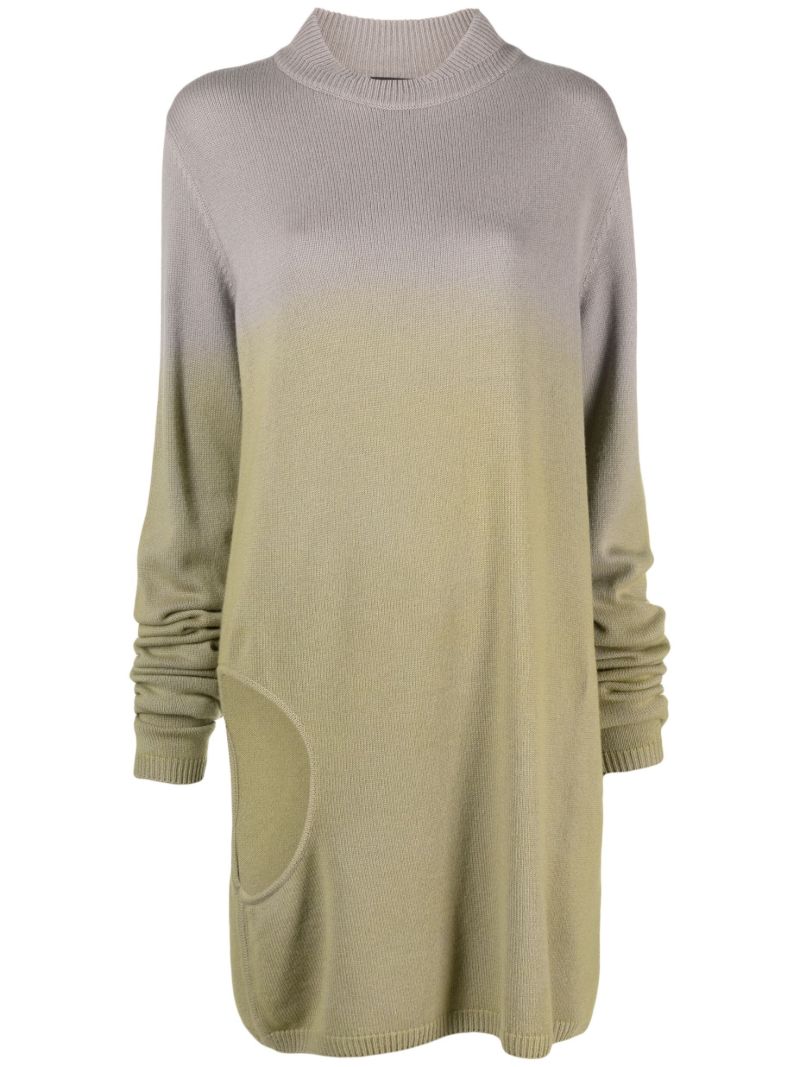 Green Subhuman Cut-out Jumper