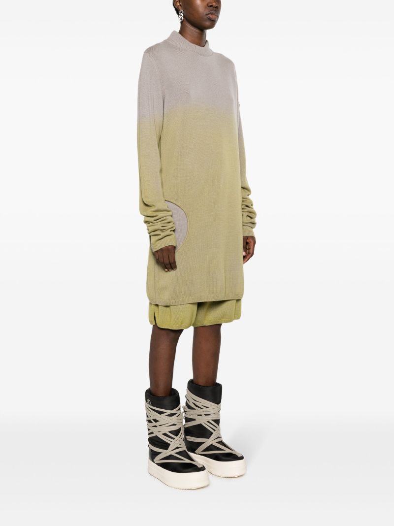Green Subhuman Cut-out Jumper