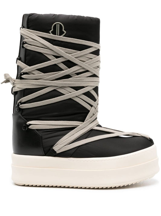 Black Bigrocks Padded Boots