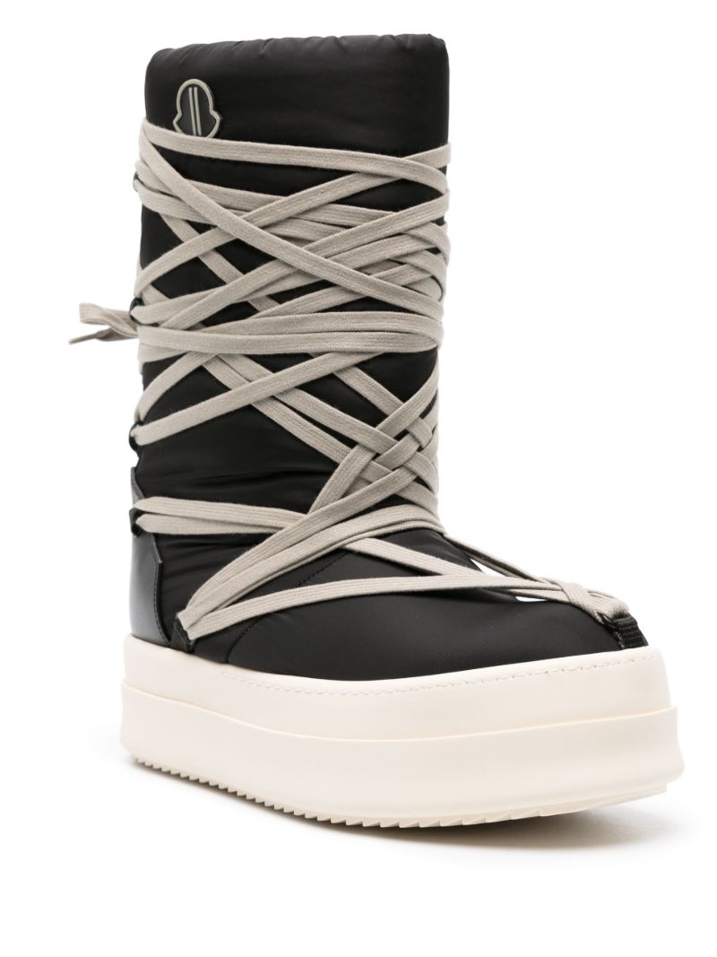 Black Bigrocks Padded Boots