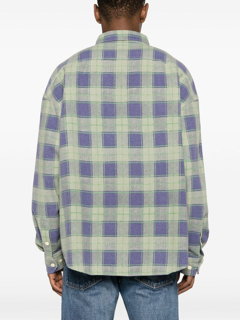 Green Pioneer Checked Cotton Shirt