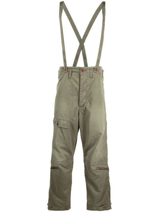 Green Northdrop Technical-cotton Trousers