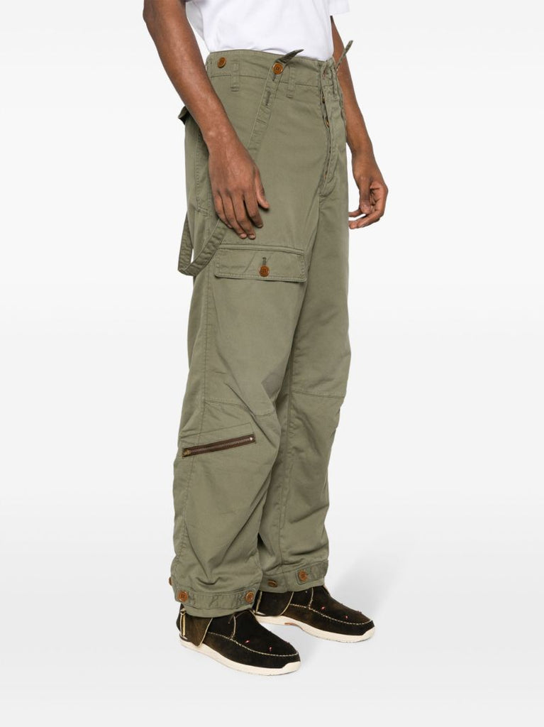 Green Northdrop Technical-cotton Trousers