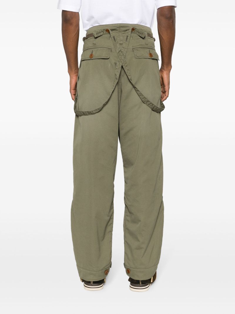 Green Northdrop Technical-cotton Trousers