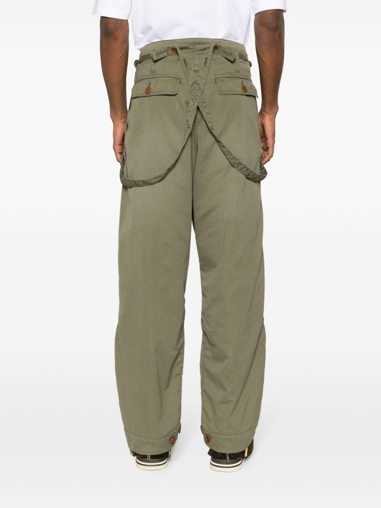 Green Northdrop Technical-cotton Trousers