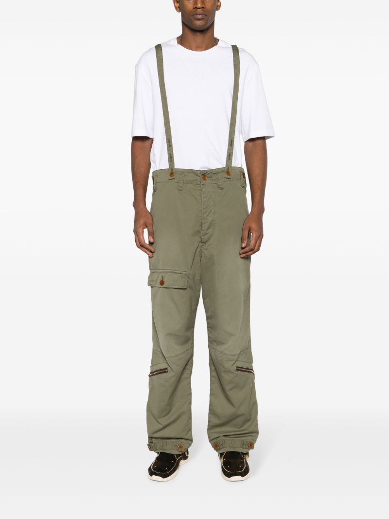 Green Northdrop Technical-cotton Trousers
