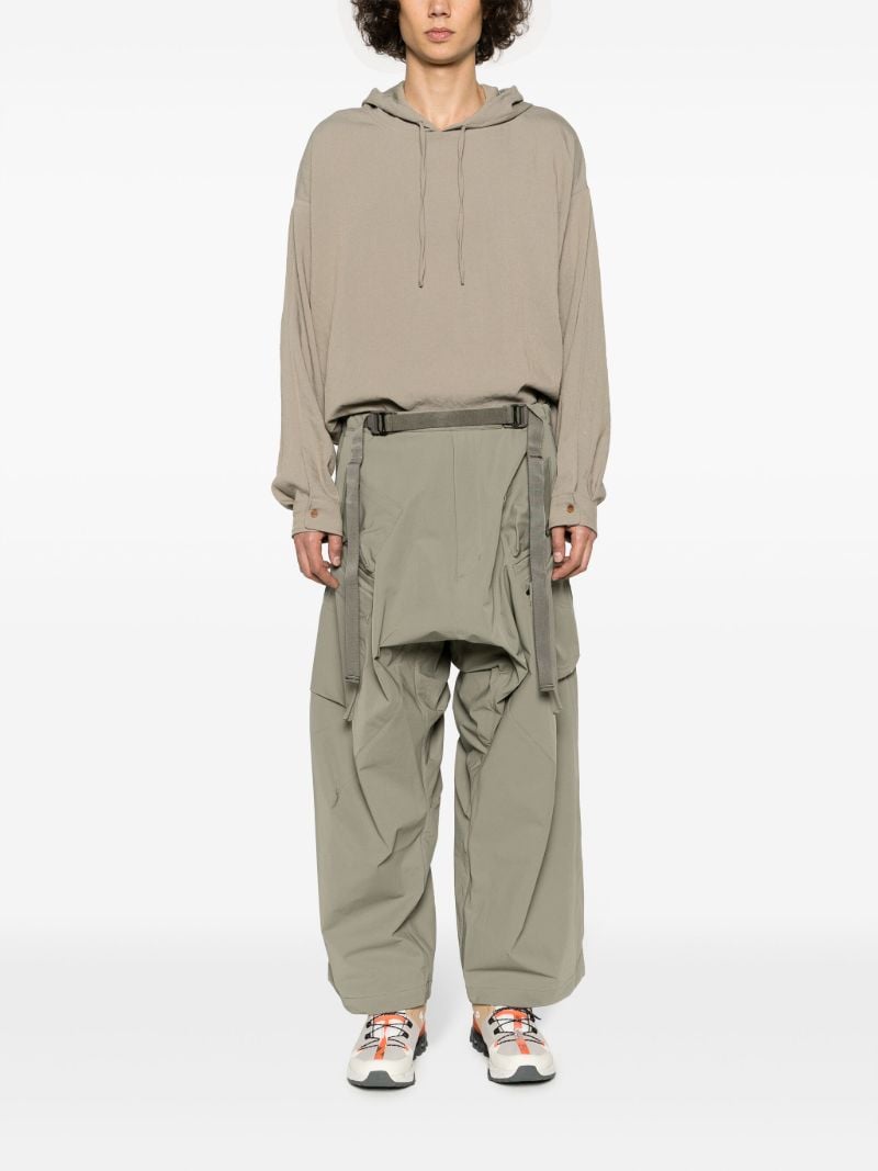 Green Schoeller Dryskin Articulated Cargo Trousers