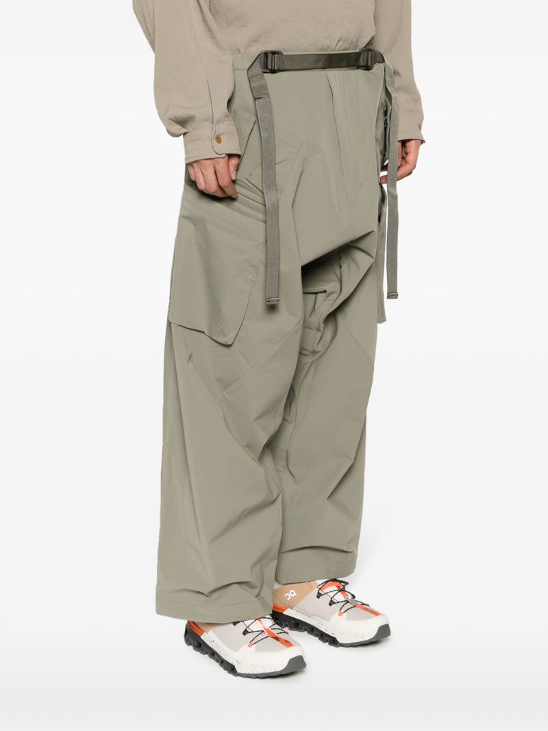 Green Schoeller Dryskin Articulated Cargo Trousers