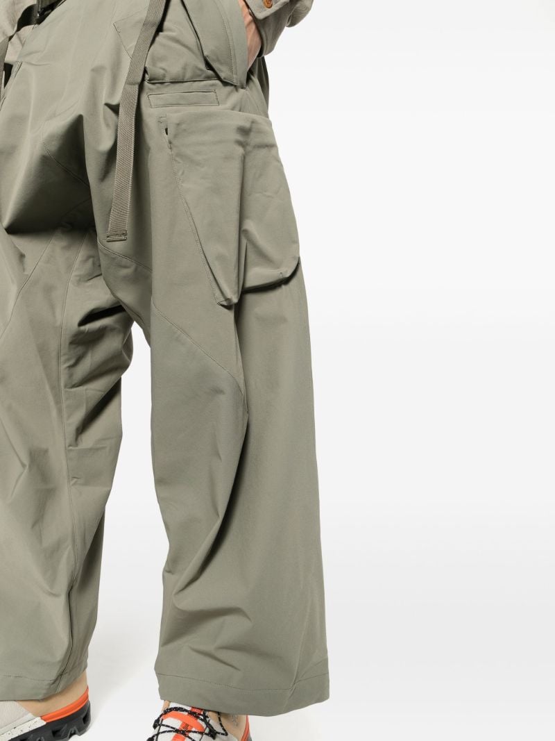 Green Schoeller Dryskin Articulated Cargo Trousers