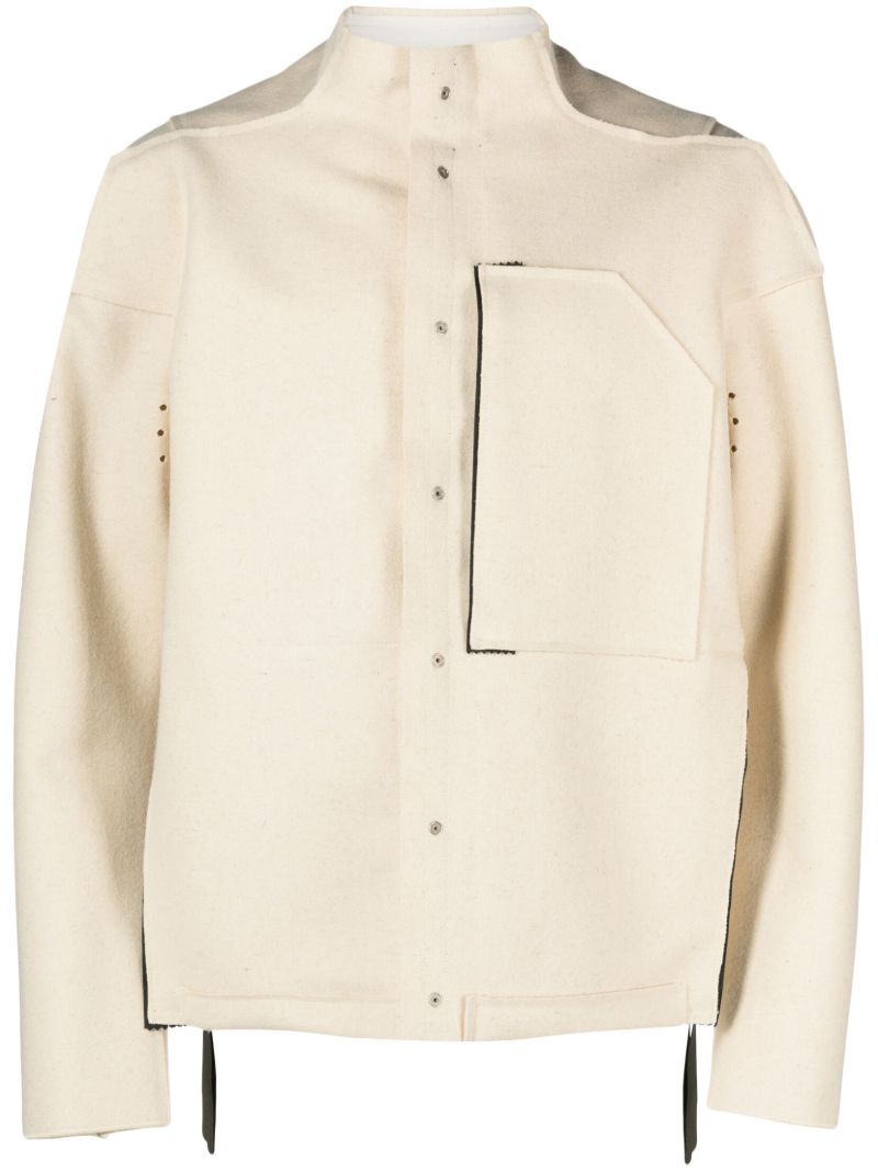 White J70-bu Wool Jacket