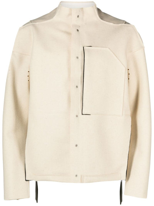 White J70-bu Wool Jacket