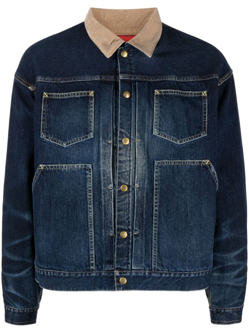 Blue Waysee Cotton Denim Jacket