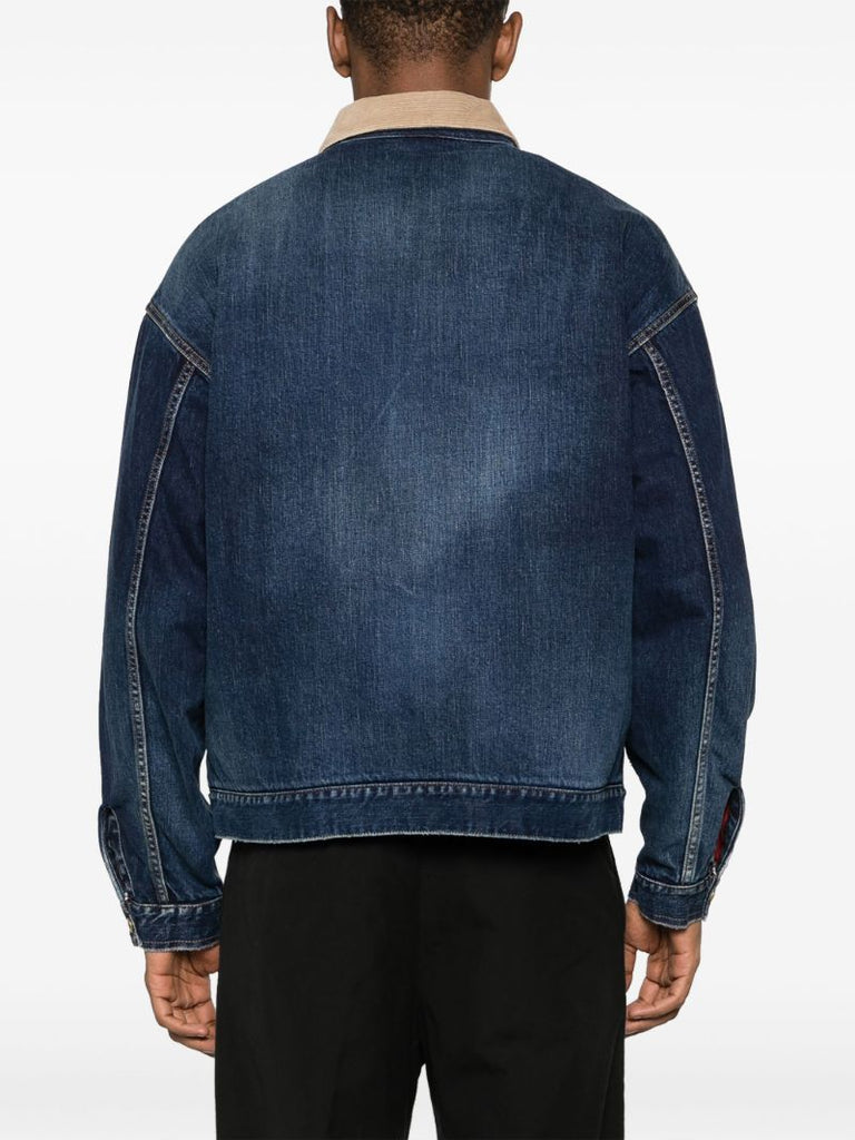 Blue Waysee Cotton Denim Jacket