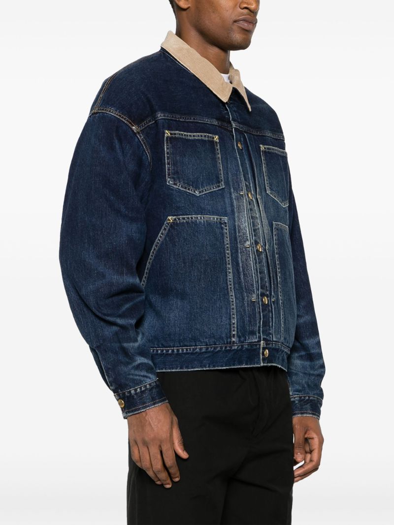 Blue Waysee Cotton Denim Jacket