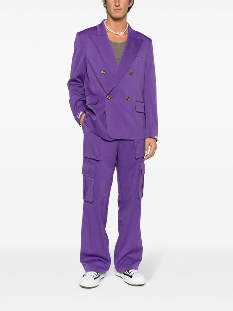 X Kodak Purple Heart-embroidered Cargo Pants