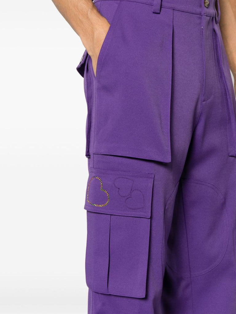 X Kodak Purple Heart-embroidered Cargo Pants