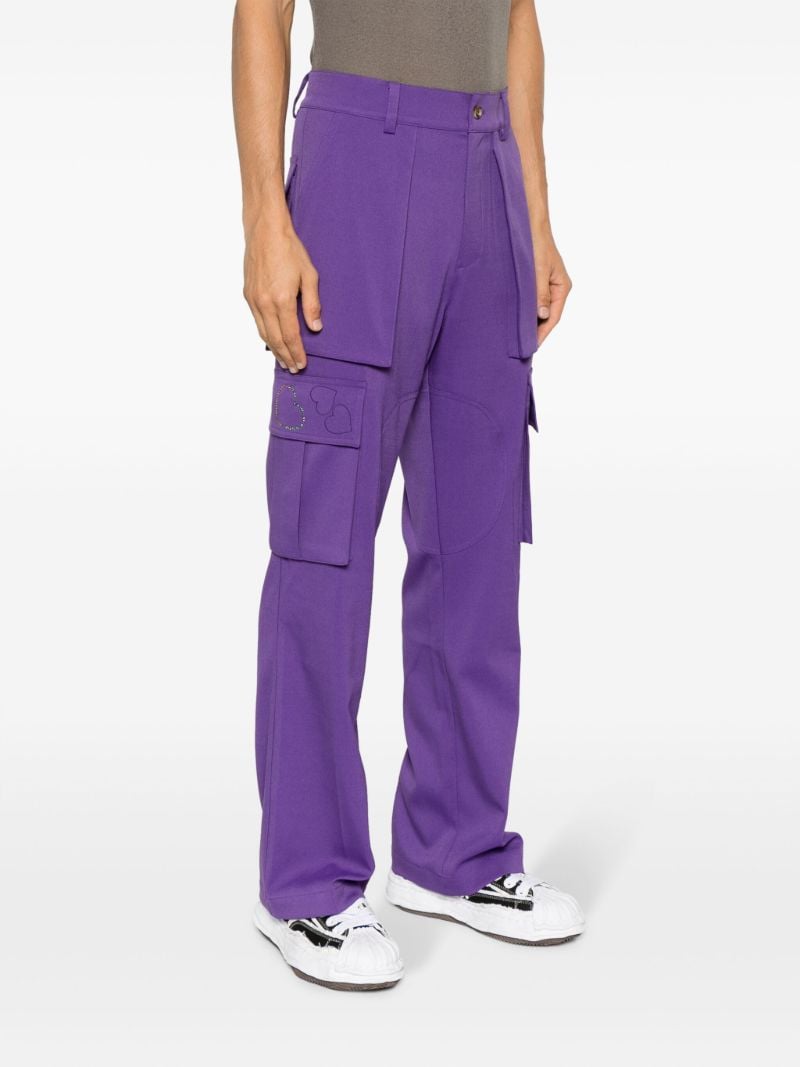 X Kodak Purple Heart-embroidered Cargo Pants