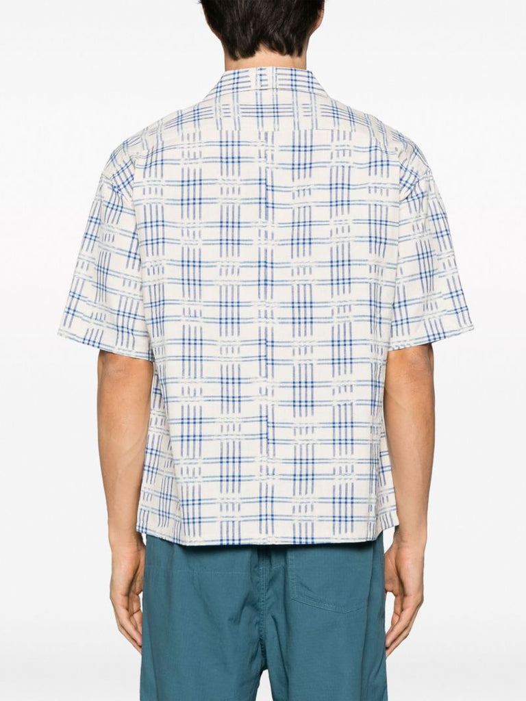 Neutral Crosby Checked Cotton Shirt