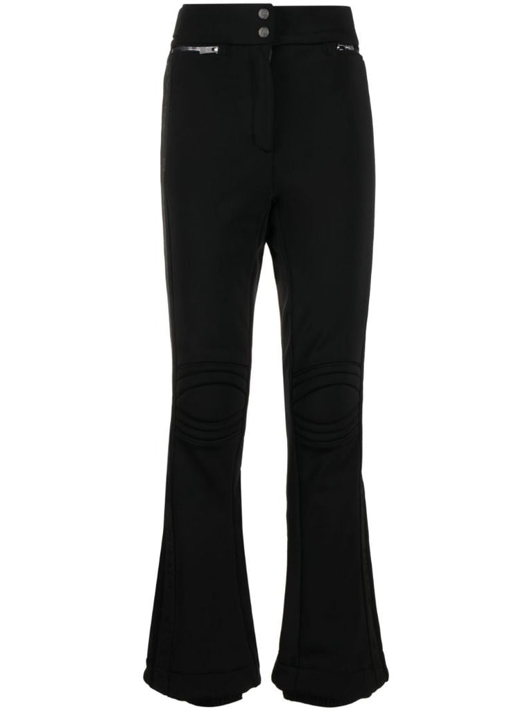 Black Celia Flared Ski Trousers