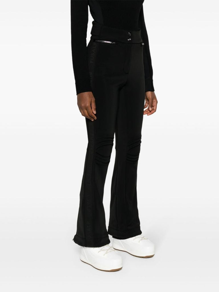 Black Celia Flared Ski Trousers