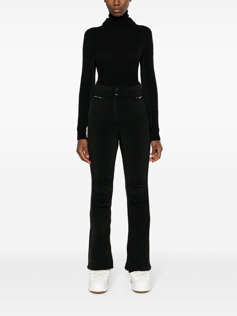 Black Celia Flared Ski Trousers