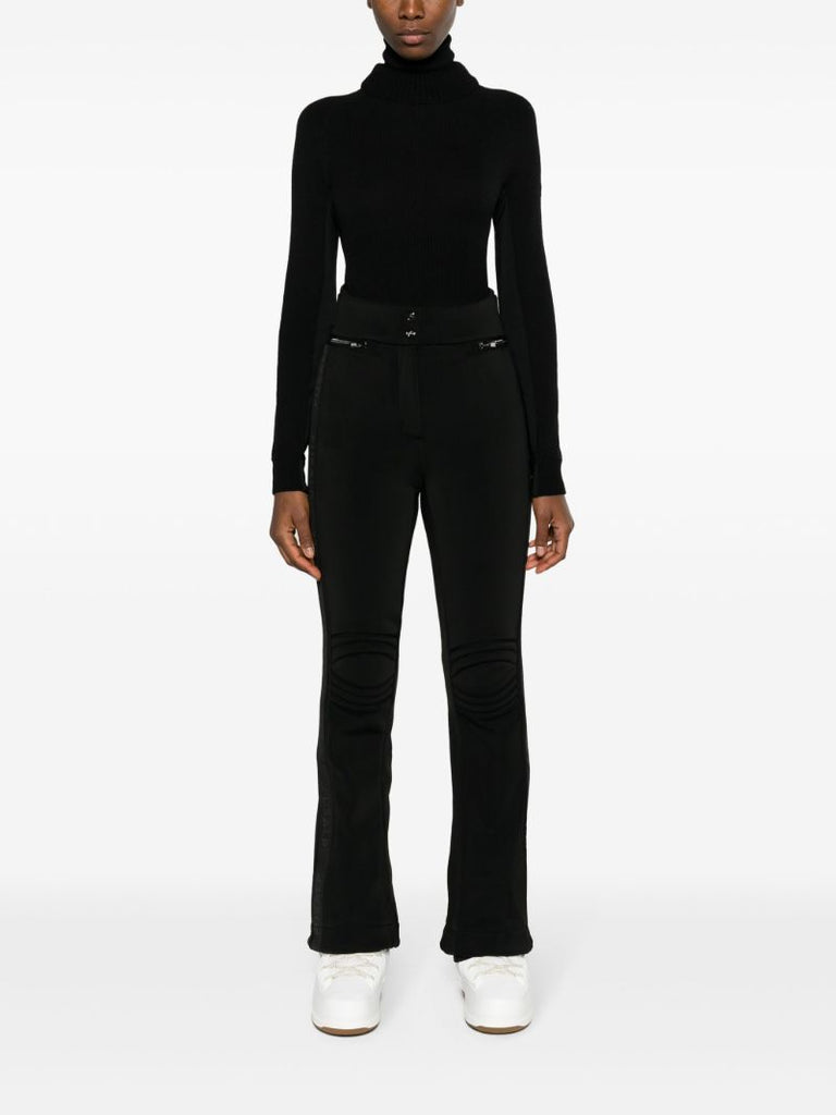 Black Celia Flared Ski Trousers