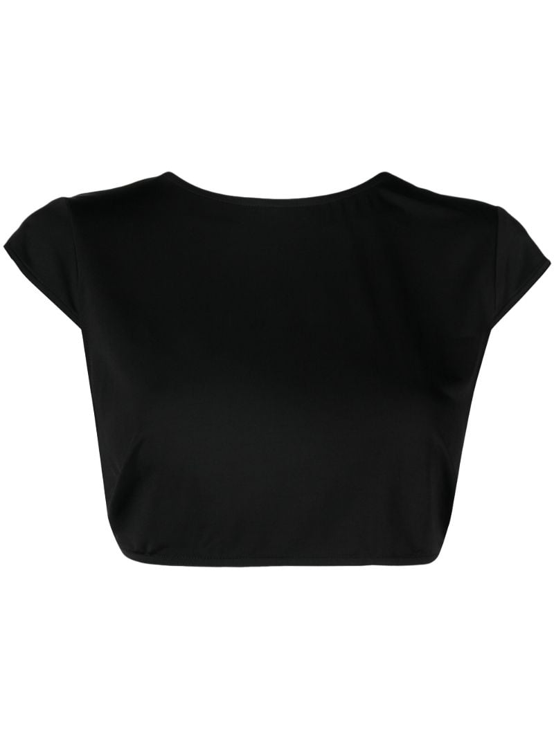 Black Anastacia Beach Crop Top