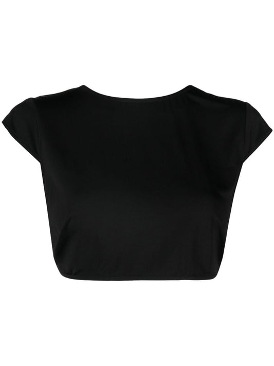 Black Anastacia Beach Crop Top
