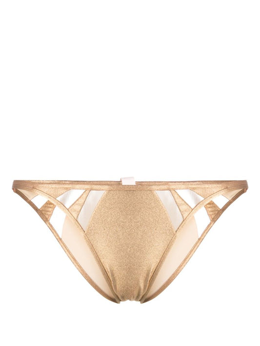 Gold Tora Metallic Bikini Bottoms