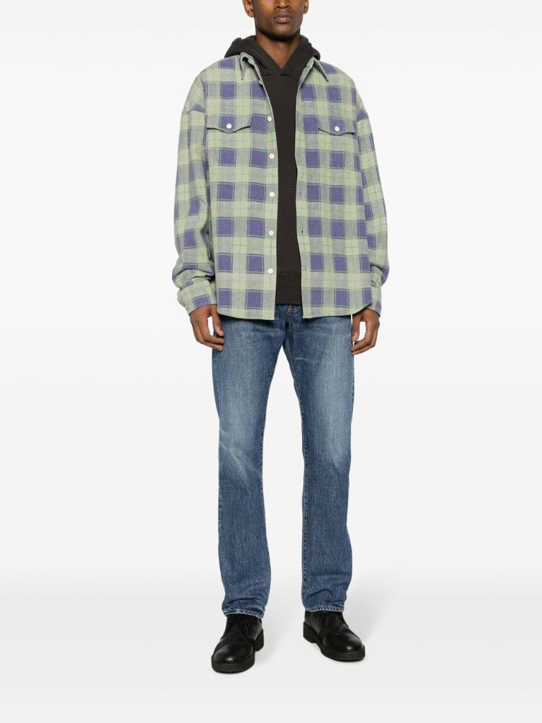 Blue Social Sculpture 01 Straight-leg Jeans