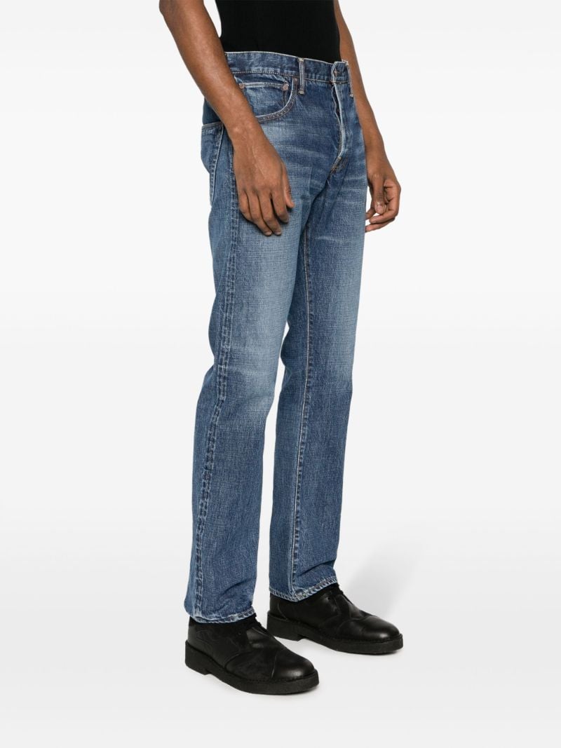 Blue Social Sculpture 01 Straight-leg Jeans