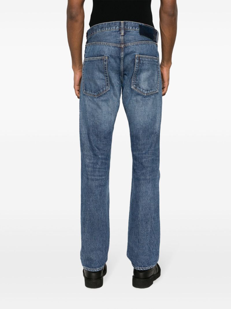 Blue Social Sculpture 01 Straight-leg Jeans