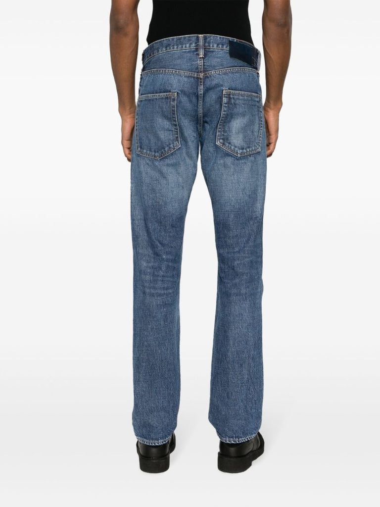 Blue Social Sculpture 01 Straight-leg Jeans
